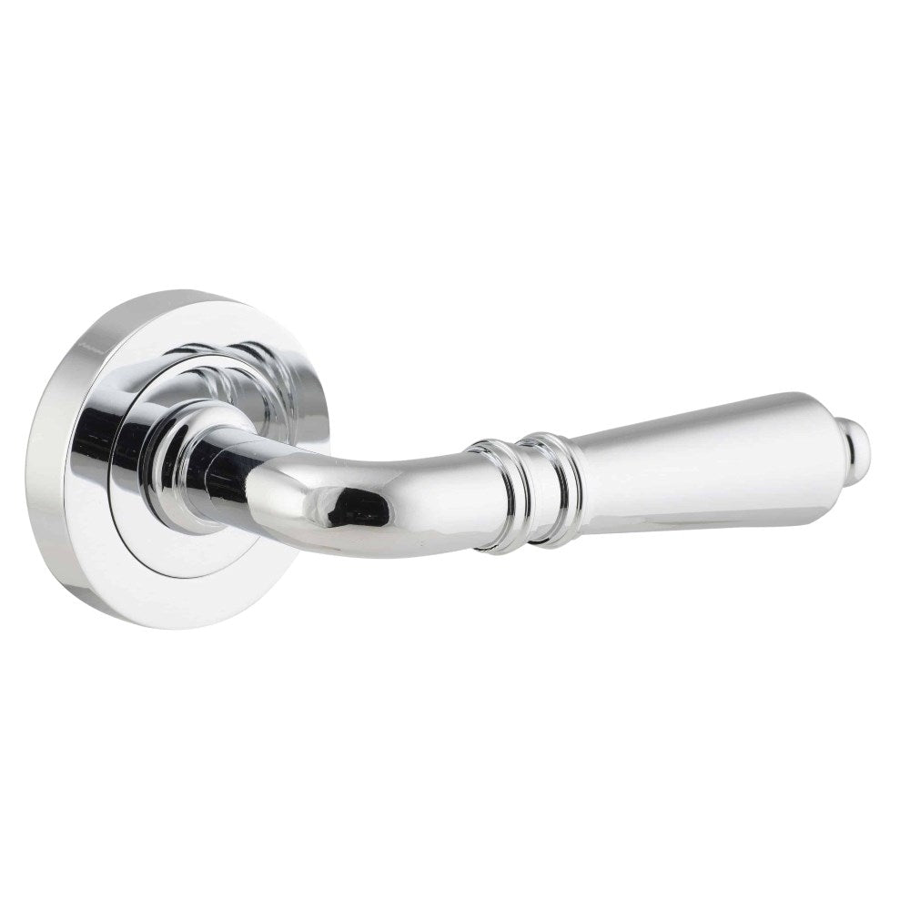 Sarlat Round Rose Door Lever Set