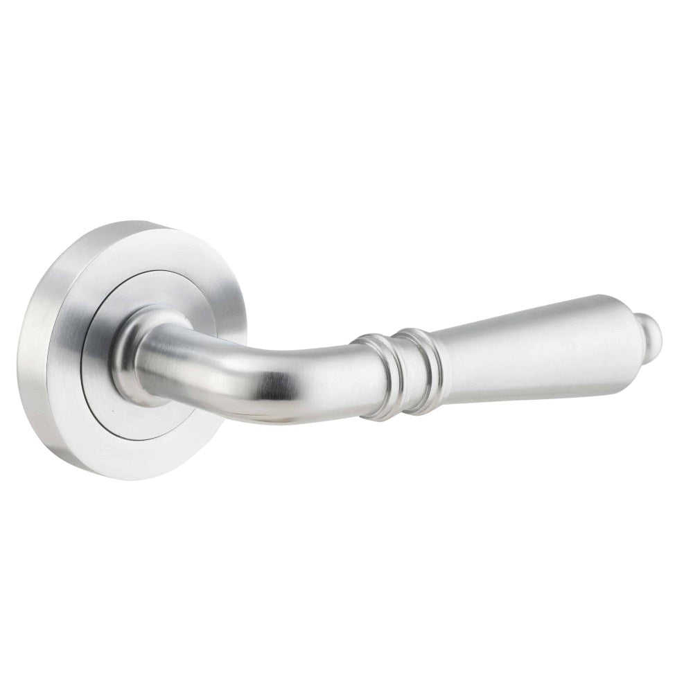 Sarlat Round Rose Door Lever Set