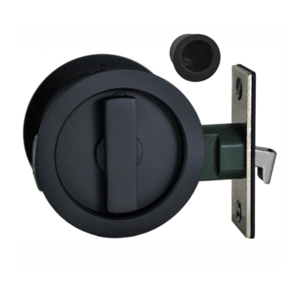 Round Sliding Cavity Door Pull Set