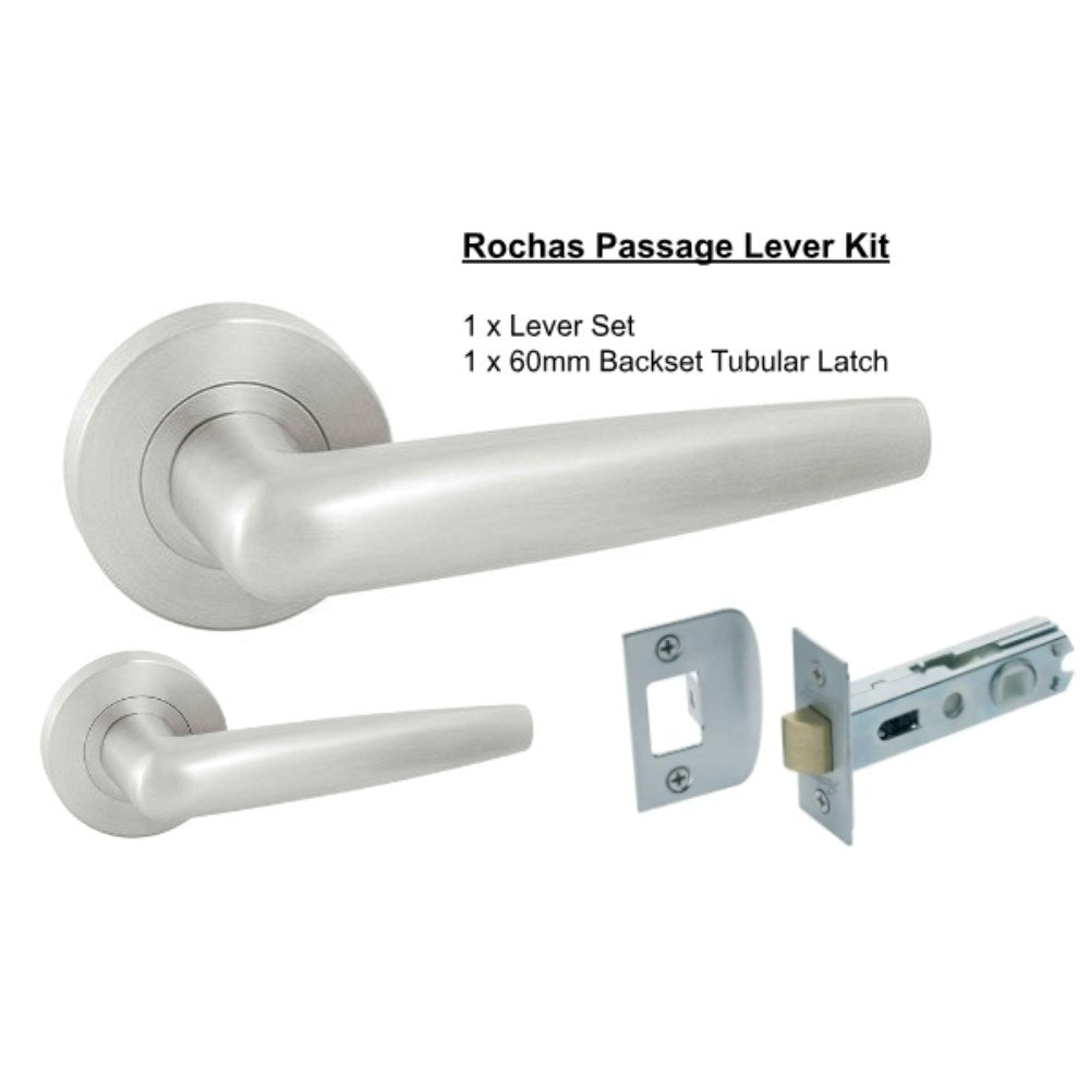 Rochas 316 Marine Grade Stainless Steel Lever Set