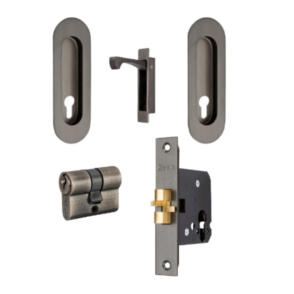 Duke Oval Euro Sliding Lock Kit