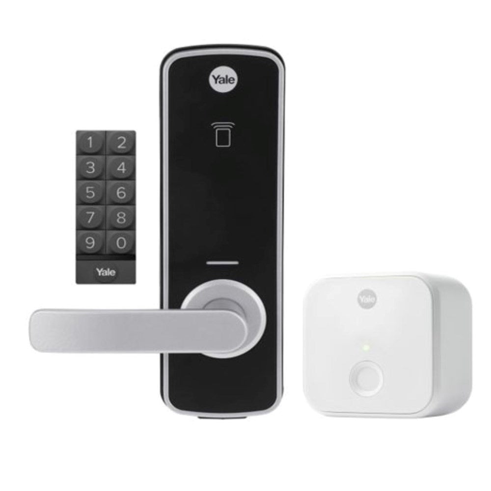 Yale Unity Entrance Lock Kit with Connect Bridge and Keypad, Silver