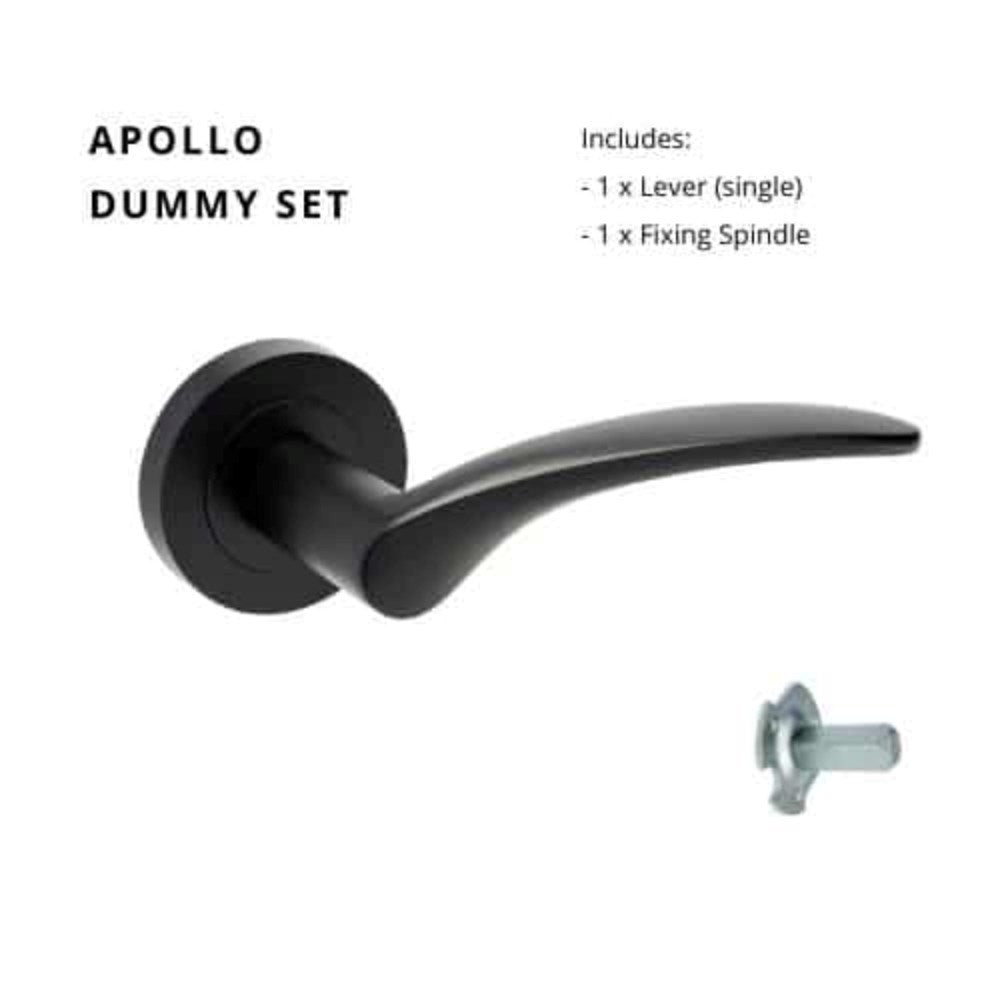 Apollo Round Rose Door Lever Set