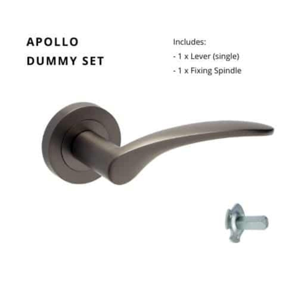 Apollo Round Rose Door Lever Set