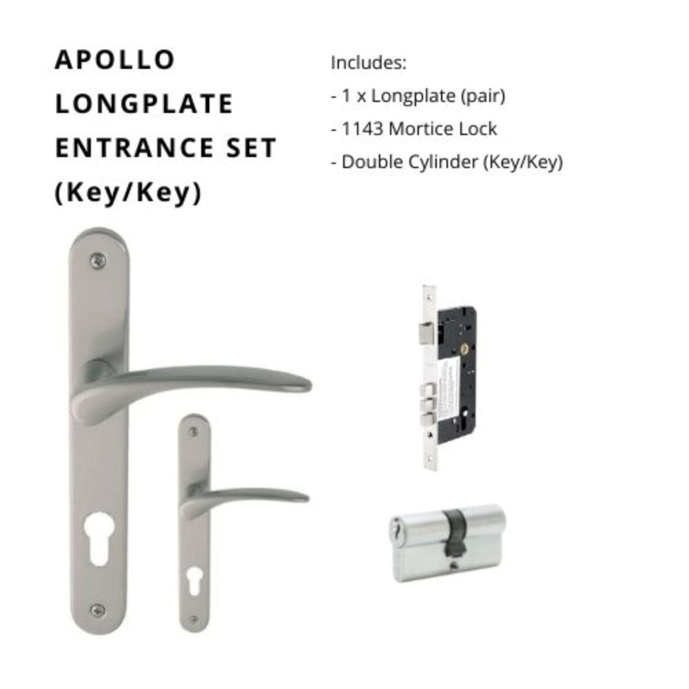 Apollo Longplate Door Lever Set