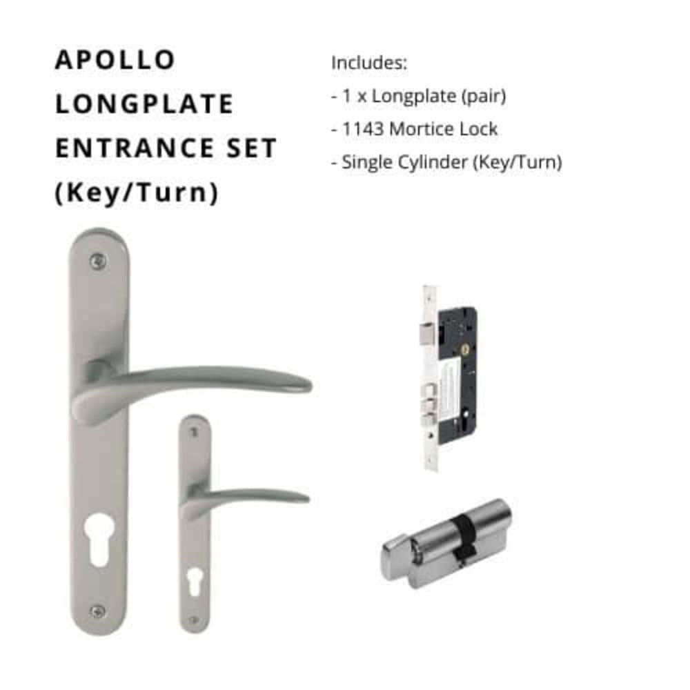 Apollo Longplate Door Lever Set