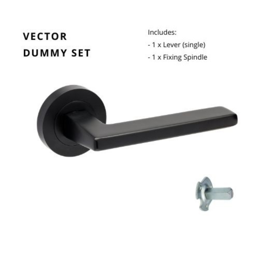 Vector Round Rose Door Lever Set