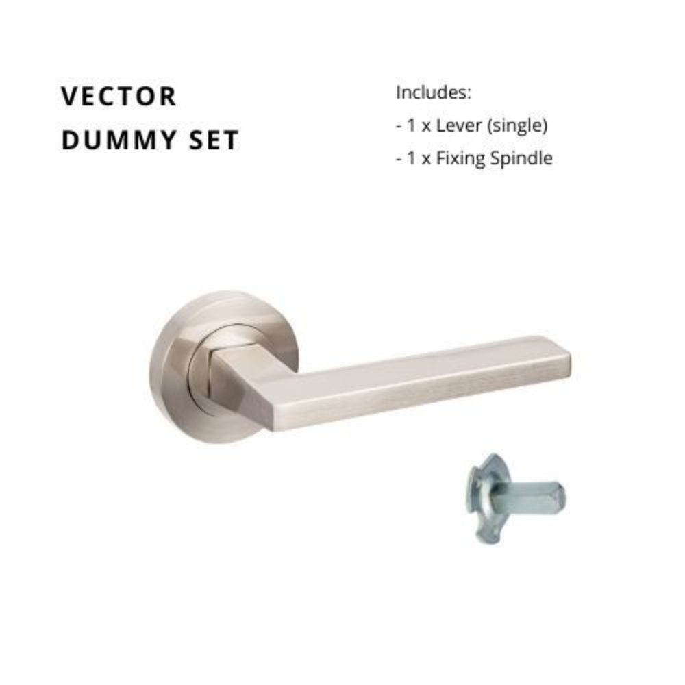 Vector Round Rose Door Lever Set