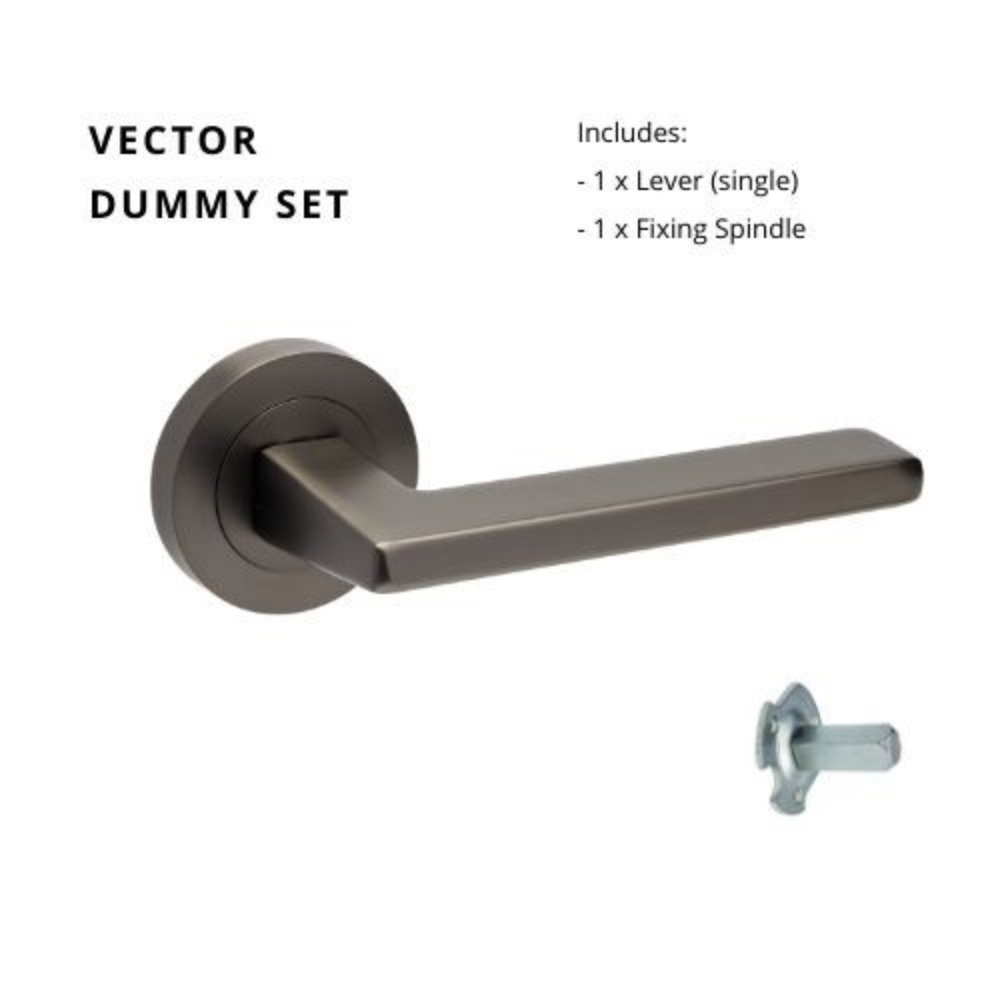 Vector Round Rose Door Lever Set