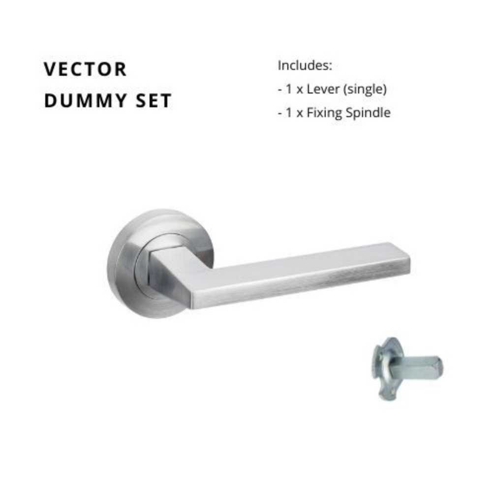 Vector Round Rose Door Lever Set