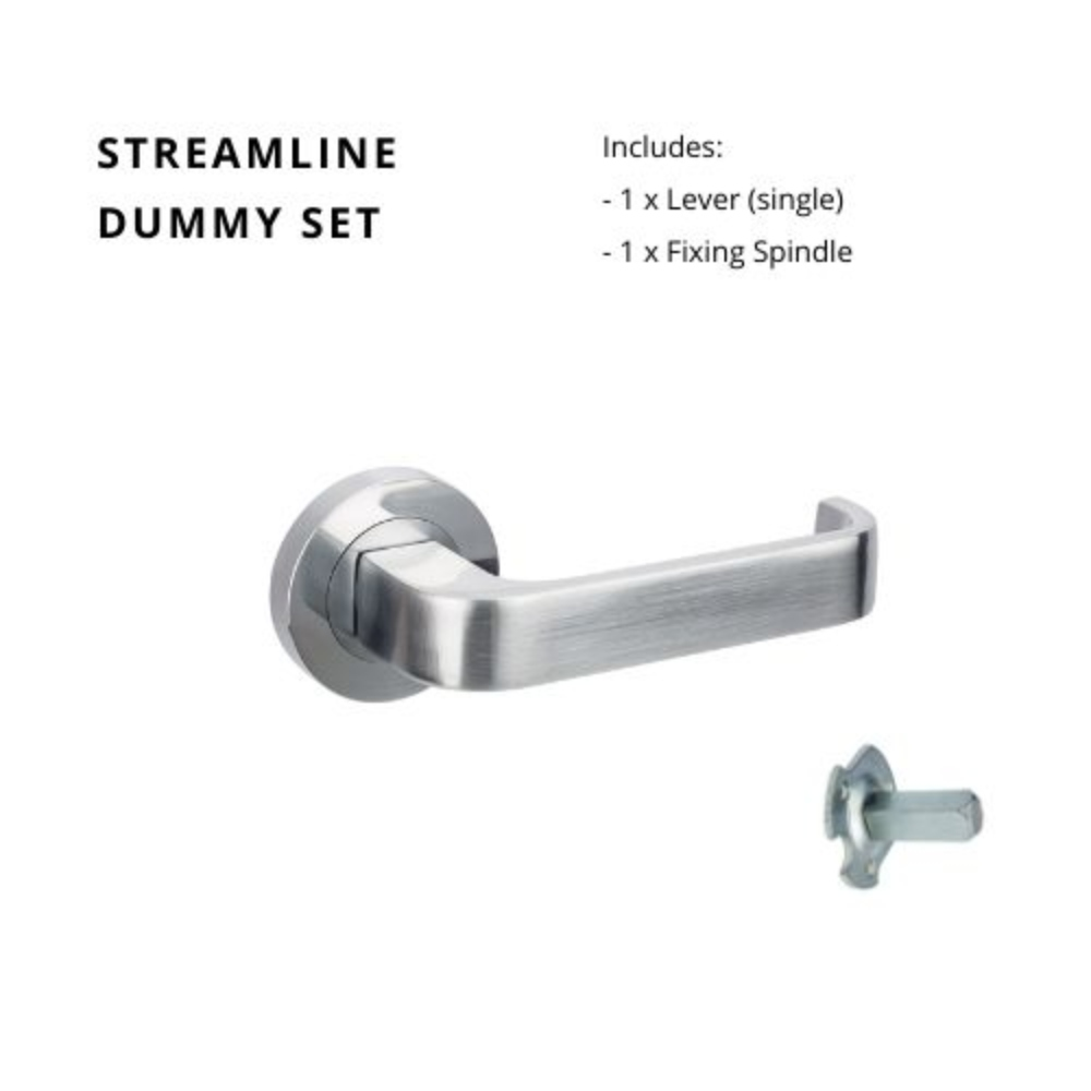 Streamline Round Rose Door Lever Set