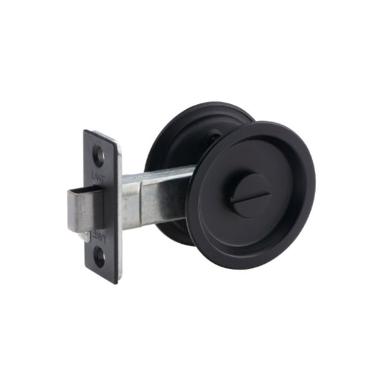 Lane Privacy Slider Cavity Door Lock, Matt Black